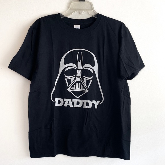 Gildan Darth Vader Daddy T-Shirt in Black - Picture 2 of 6